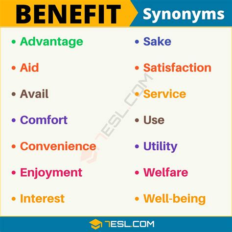 benefit synonym